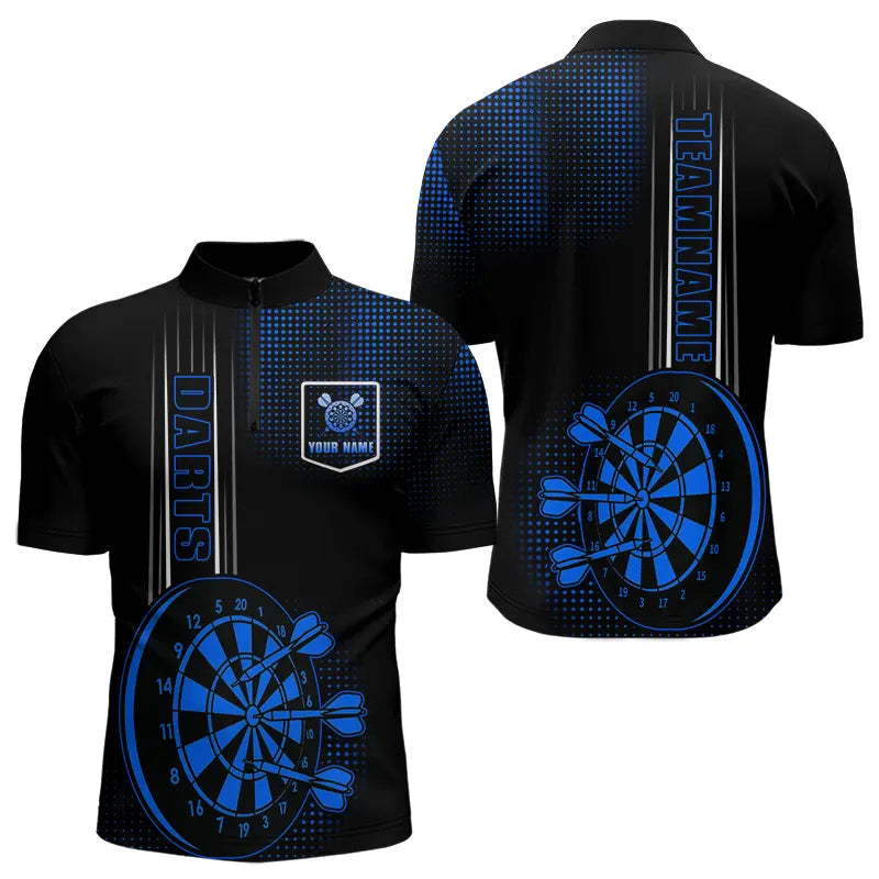 Personalized Black and Blue Darts Custom Dart Outfit Team NQS9498