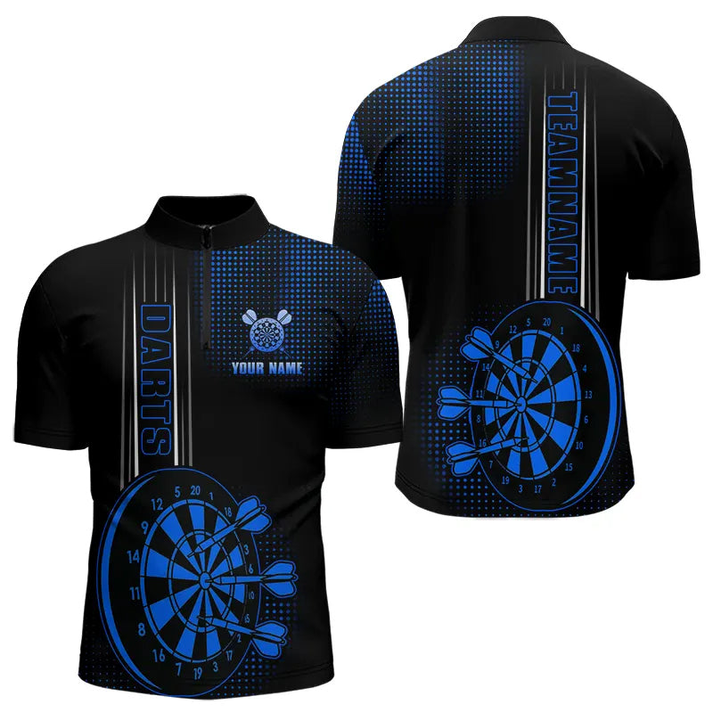 Personalized Black and Blue Darts Custom Dart Outfit Team NQS9498