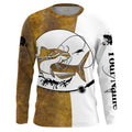 Flathead catfish Fishing scales Custom white Long sleeve performance Fishing, apparel for team catfish - NQS2080