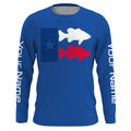 Texas Fishing Texas Flag patriotic Customize Name UV protection quick dry long sleeves fishing UPF 30+ NQS2204