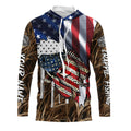 American flag patriot Crappie camo fishing, custom long sleeve sun protection fishing apparel NQS4110