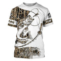 Largemouth Bass fishing tattoo camo custom Performance Long Sleeve fishing NQS1130