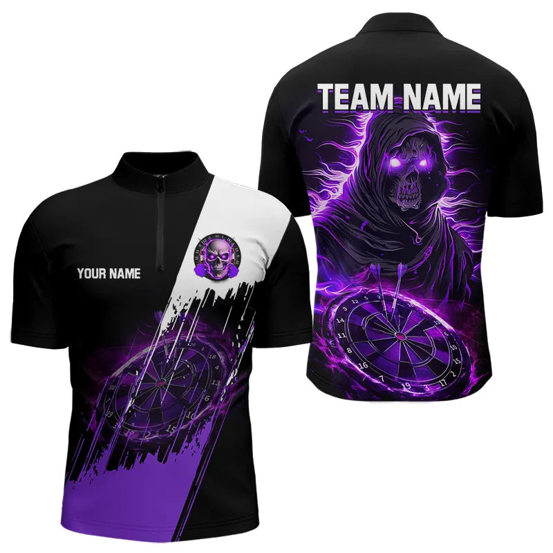 Black and Purple Skull reaper Dart, Custom Darts Team NQS9509