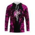 Bass fishing pink girl camo Custom name Long Sleeve Fishing, fishing gifts, kid NQS1642
