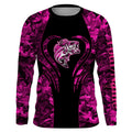 Bass fishing pink girl camo Custom name Long Sleeve Fishing, fishing gifts, kid NQS1642