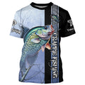 Crappie Fishing Custom name Long Sleeve Performance Fishing, Crappie Fishing NQS3916