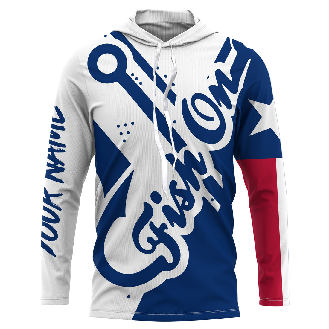 Fish On Texas Fish reaper fishing Customize Fishing, Texas flag performance fishing NQS2492