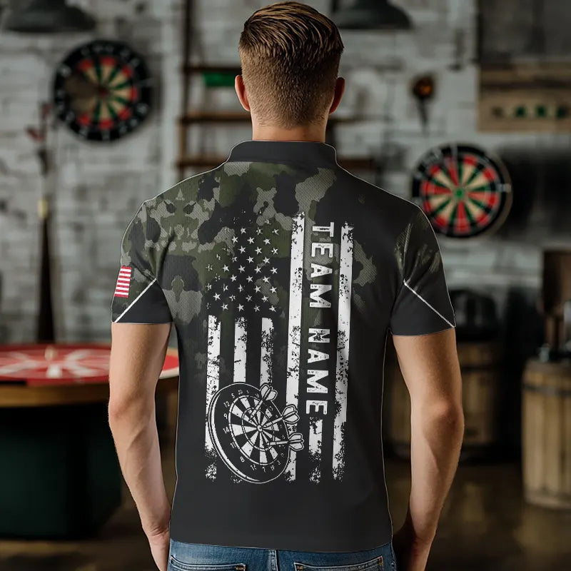 Black Green Camo Women Darts Custom American Flag patriotic Team Darts NQS9523