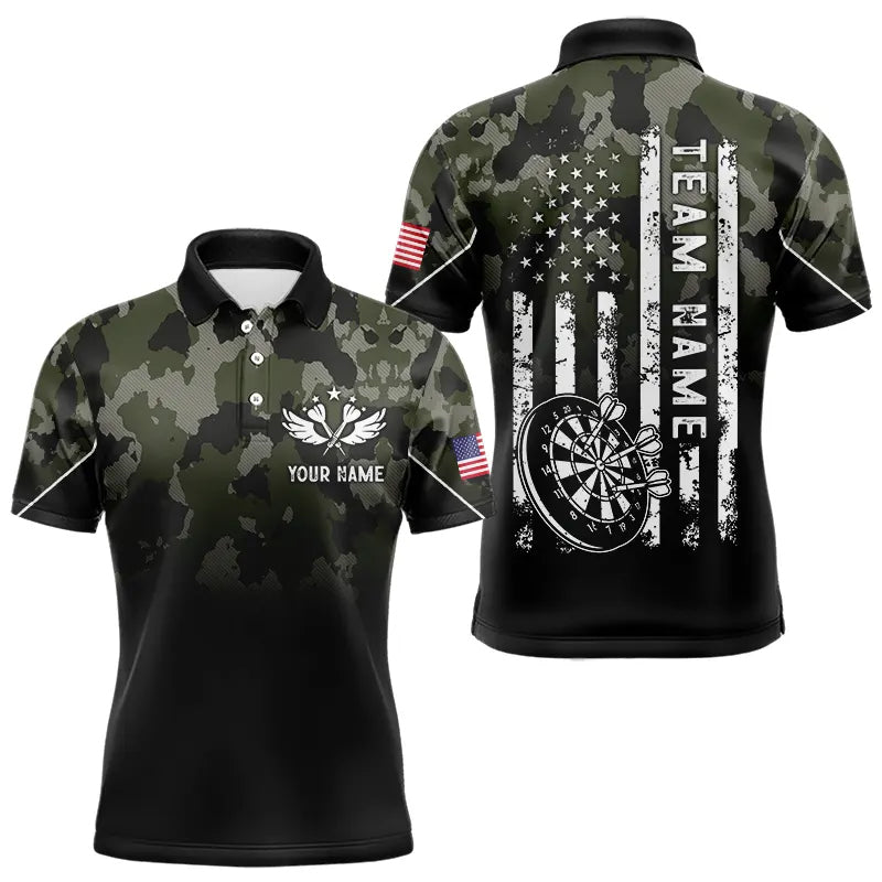 Black Green Camo Women Darts Custom American Flag patriotic Team Darts NQS9523