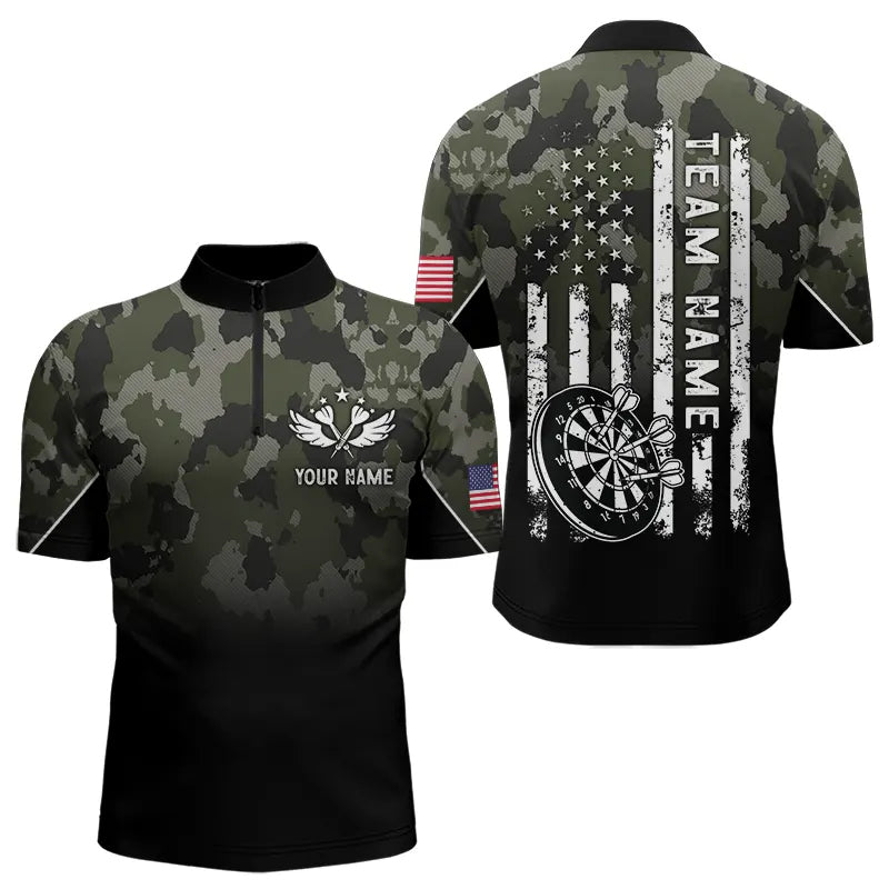 Black Green Camo Women Darts Custom American Flag patriotic Team Darts NQS9523