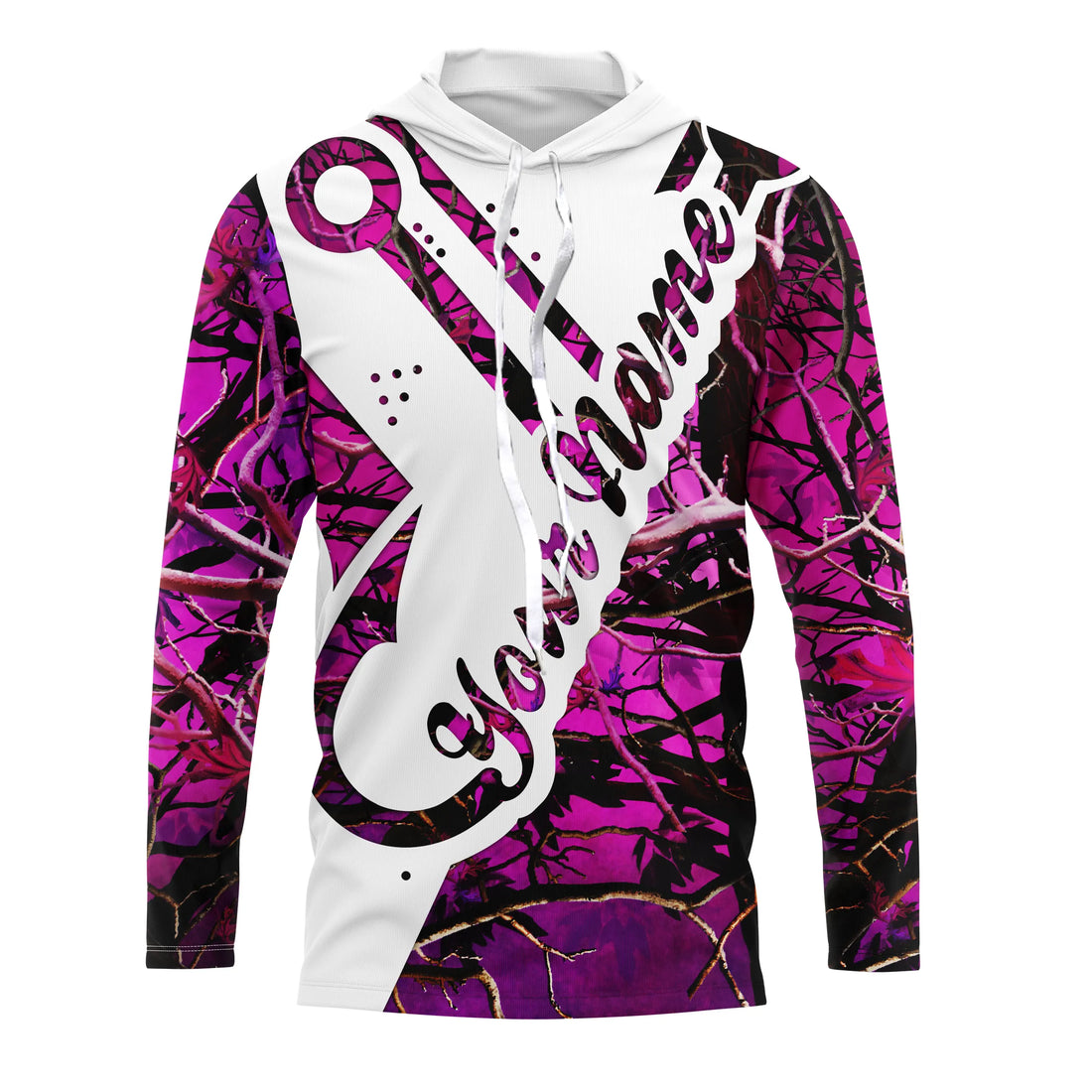 Pink camo fish hook Fishing camo Customize long sleeves fishing NQS1819