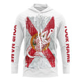 Florida flag fishing Fish hook skull Custom patriotic long sleeve sun protection fishing NQS5945