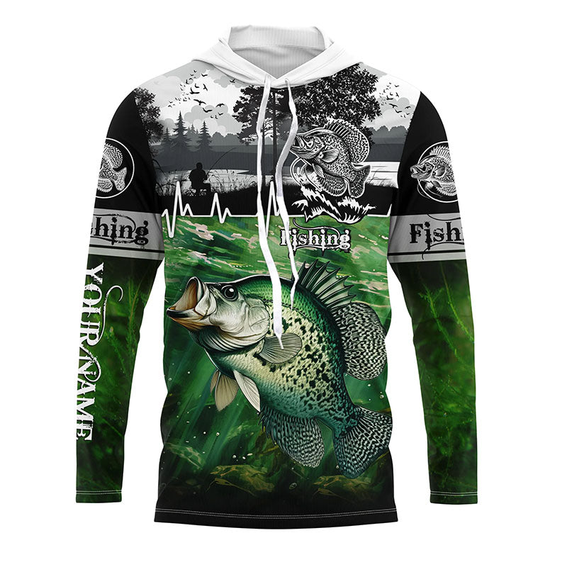 Crappie Fishing UV protection Custom name long sleeves fishing, women, kid NQS2639