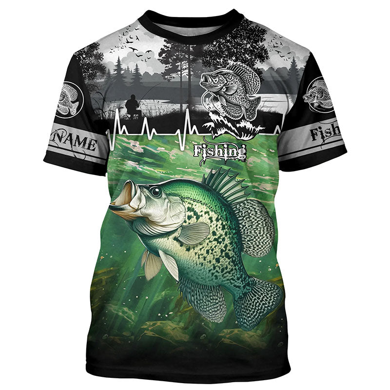 Crappie Fishing UV protection Custom name long sleeves fishing, women, kid NQS2639