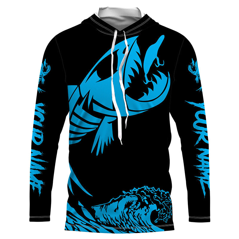 Fish skeleton reaper blue black Custom name fishing | - NQS6619