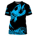 Fish skeleton reaper blue black Custom name fishing | - NQS6619