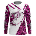 Largemouth Bass Fishing pink girl camo Custom fishing, women, kid NQSD174