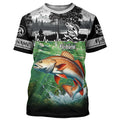 Redfish puppy drum Fishing UV protection Custom name long sleeves fishing, women, Kid NQS2651