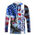 American flag Catfish lightning Long Sleeve Fishing custom Patriotic Catfish fishing NQS9560