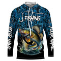 Walleye Fishing blue camo fishing Custom name UV protection long sleeves fishing NQS5770