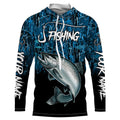 Chinook salmon Fishing blue camo Custom UV protection long sleeves fishing NQS5772
