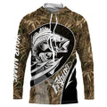 Largemouth Bass fishing tattoo camo Custom UV protection fishing long sleeve NQS3237