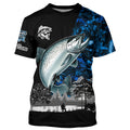 Chinook Salmon( King Salmon) Fishing blue camo Customize name UV protection performance fishing NQS1987