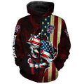 Largemouth Bass fishing American Flag Fisherman Custom Name 3D All over print NQS736
