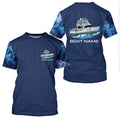 Blue ocean deep fishing charters Custom Fishing Boat name sun protection long sleeve Fishing NQS6169