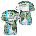 Crappie fishing green scales custom Crappie fishing team, Crappie fishing apparel NQS8745
