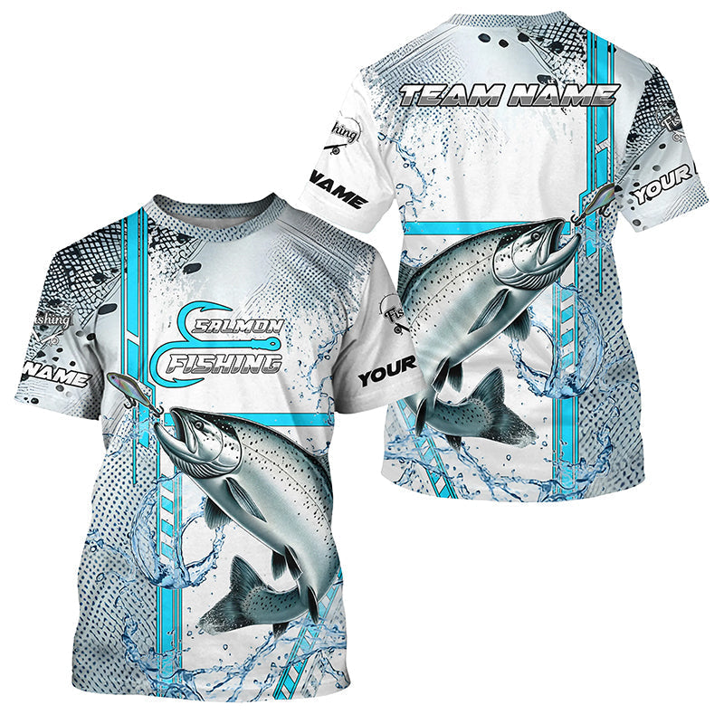 Chinook Salmon fishing scales custom Salmon fishing team, Salmon fishing apparel NQS8746