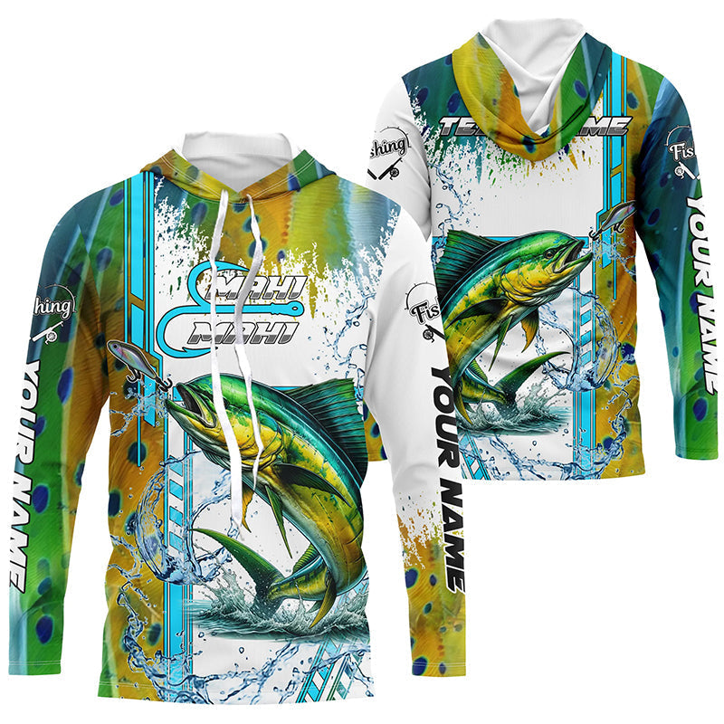 Mahi Mahi fishing green scales custom Mahi mahi fishing team, Dorado fishing apparel NQS8747