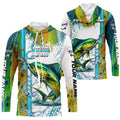 Mahi Mahi fishing green scales custom Mahi mahi fishing team, Dorado fishing apparel NQS8747