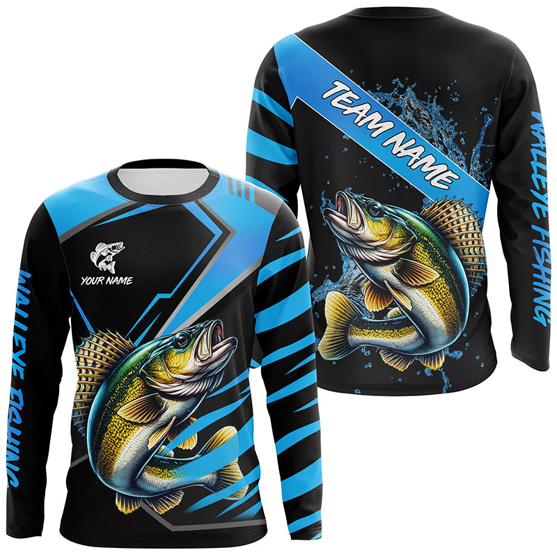 Black and Blue Walleye fishing custom fishing team, sport fishing NQS8509