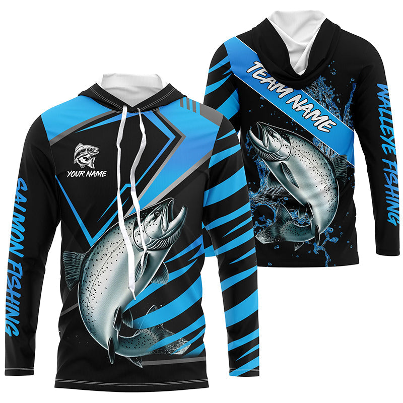 Black and Blue Chinook Salmon fishing custom fishing team, sport fishing NQS8510