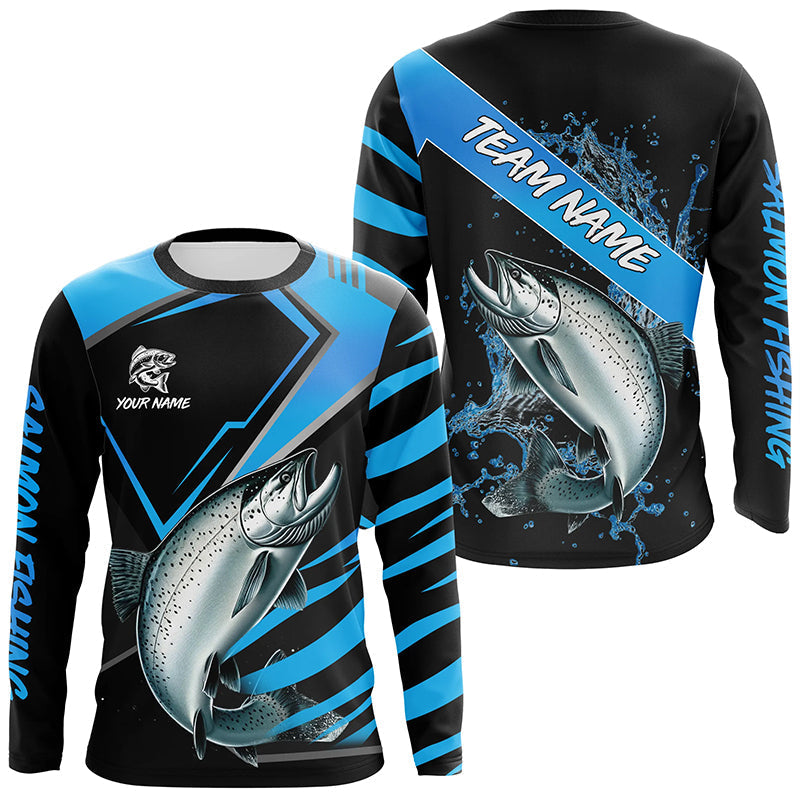 Black and Blue Chinook Salmon fishing custom fishing team, sport fishing NQS8510