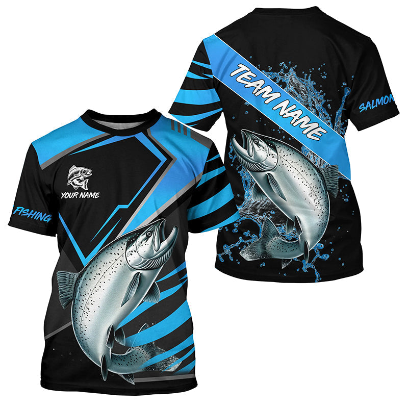 Black and Blue Chinook Salmon fishing custom fishing team, sport fishing NQS8510