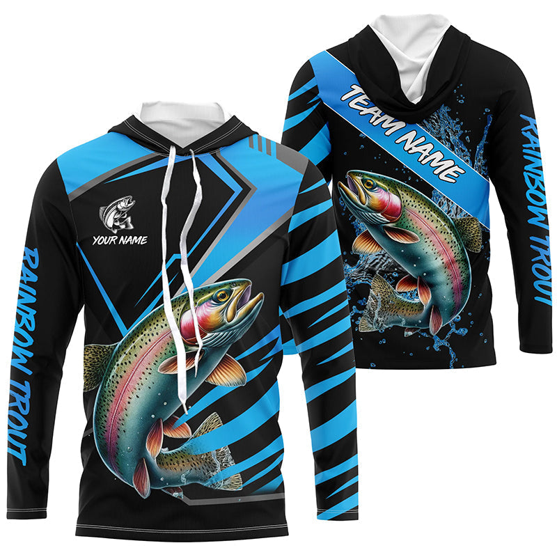 Black and Blue Rainbow Trout fishing custom fishing team, sport fishing NQS8511