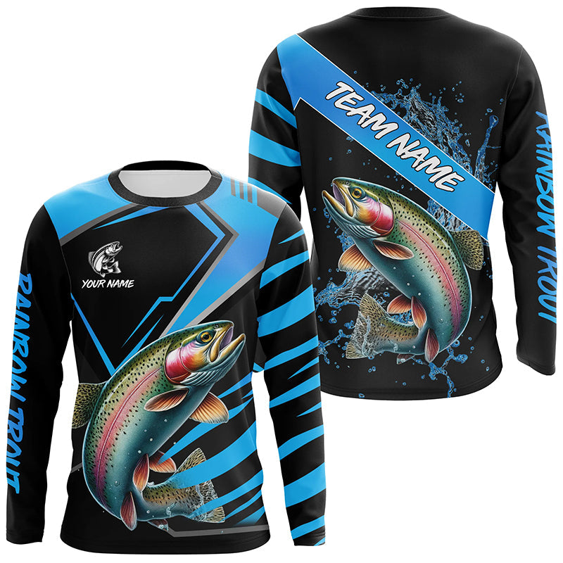 Black and Blue Rainbow Trout fishing custom fishing team, sport fishing NQS8511