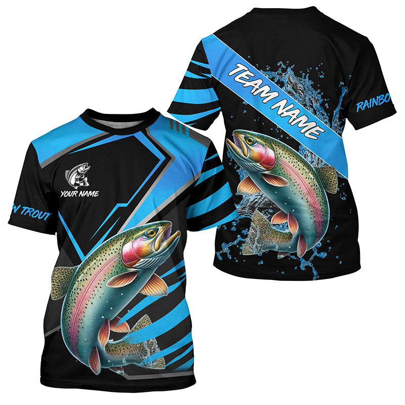 Black and Blue Rainbow Trout fishing custom fishing team, sport fishing NQS8511