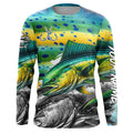 Mahi Mahi (Dorado) Fishing scales custom UV protection long sleeves fishing, Women NQS7882