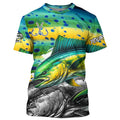 Mahi Mahi (Dorado) Fishing scales custom UV protection long sleeves fishing, Women NQS7882