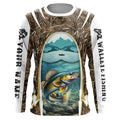 Walleye fishing Camo custom performance fishing UV protection long sleeves NQS634
