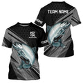 Personalized Black camo Chinook Salmon Fishing, Salmon Long Sleeve Fishing Tournament NQS8771