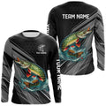 Personalized Black camo Northern Pike Fishing, Pike Long Sleeve Fishing Tournament NQS8772