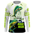Mahi mahi Dorado fishing green camo Customize name long sleeves fishing NQS1860