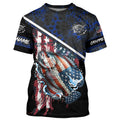 American Flag crappie fishing blue camo Custom Name Fishing UV Protection NQS3643