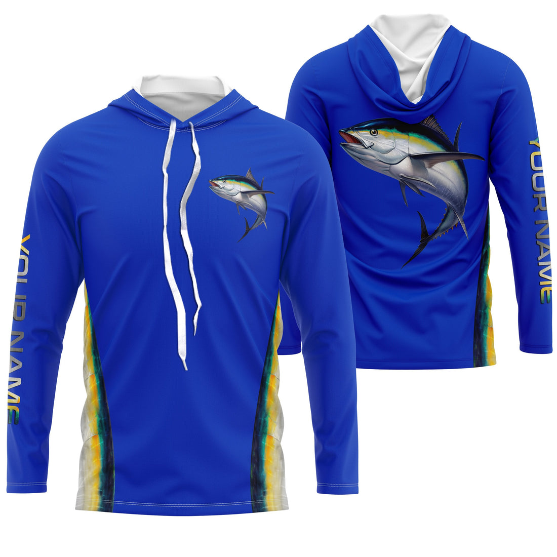 Tuna fishing blue ocean tuna fish scales saltwater fishing Custom All over printed Fishing NQS2536