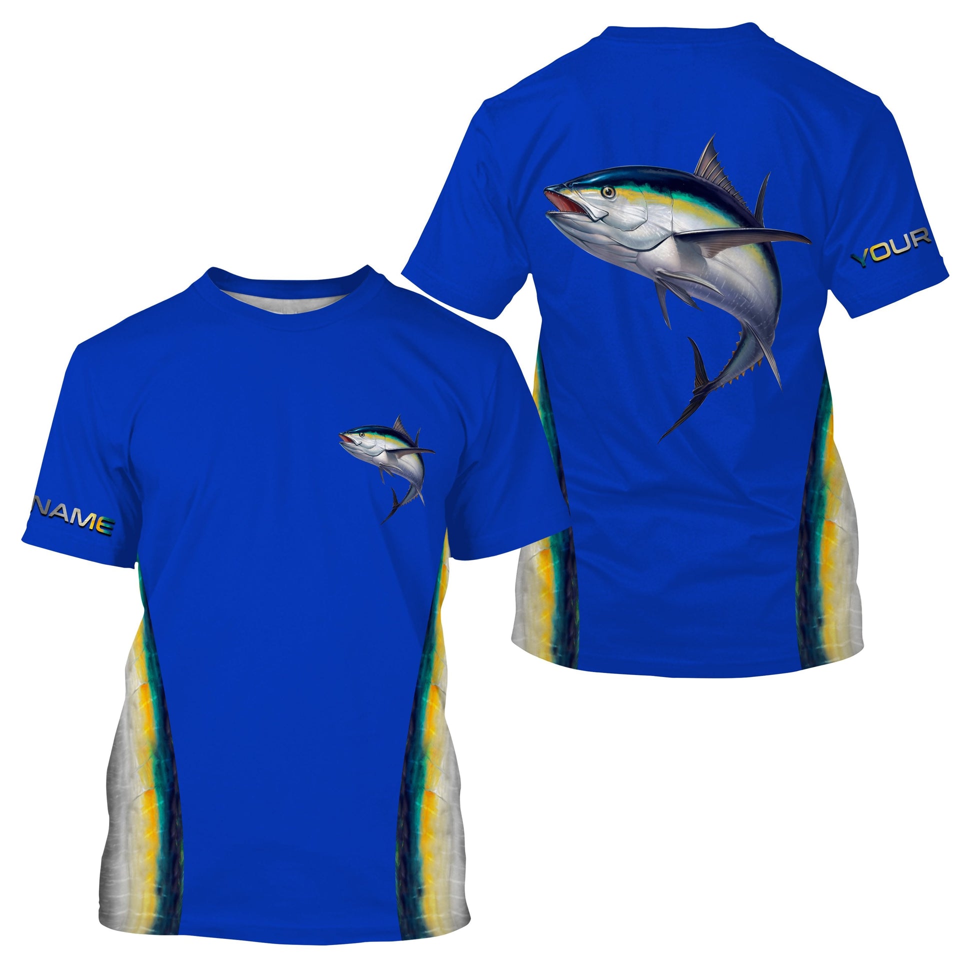 Tuna fishing blue ocean tuna fish scales saltwater fishing Custom All over printed Fishing NQS2536