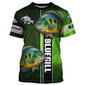 Bluegill fishing green camo Custom Long Sleeve Fishing, fishing gifts, women, kid NQS5807
